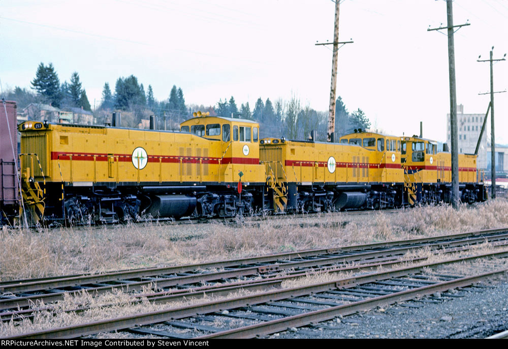 BC Hydro MP15DC's 153, 151, & 152